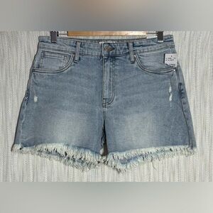 Kut from the Kloth Light Blue Frayed Jean Shorts